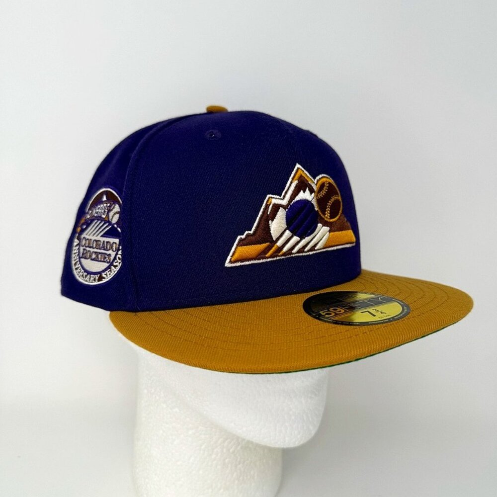NWT Colorado Rockies 10 Yr Anniversary Fitted Hat 7 3/4‎ Cap MLB Baseball